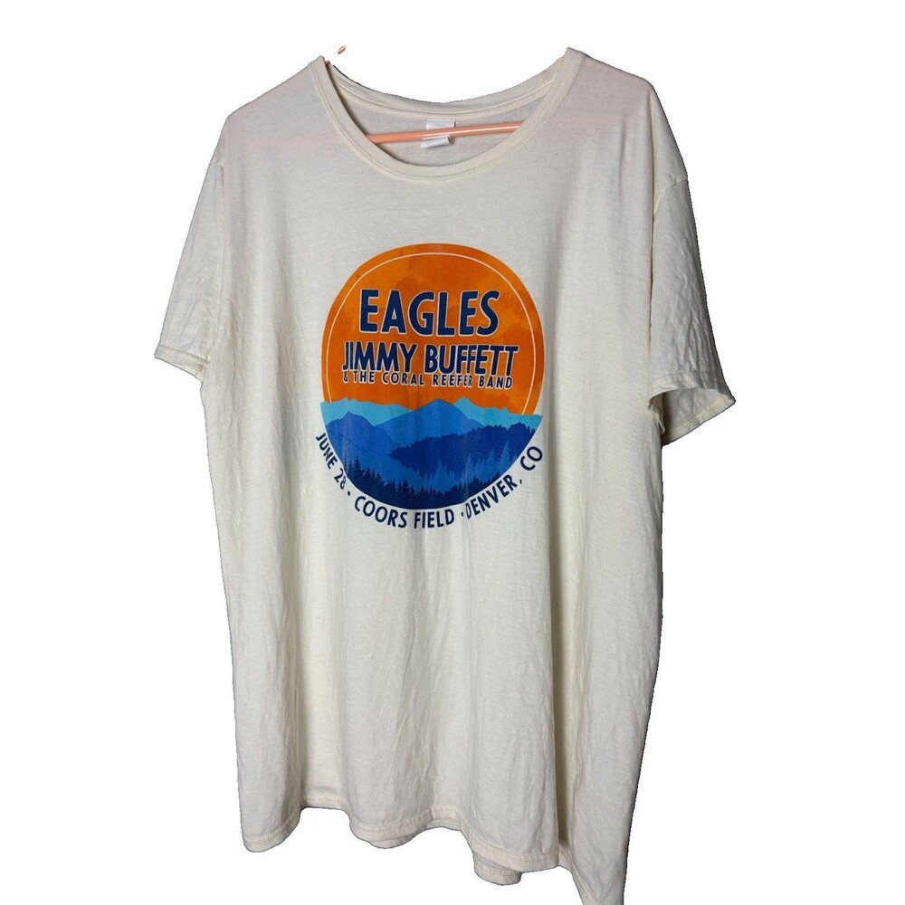 Jimmy Buffett EaglesTour Shirt Coors Field Denver Concert Band